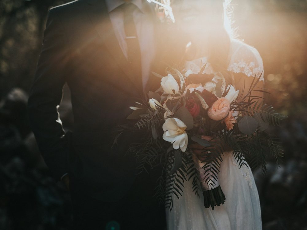 Bouquet da sposa durante un matrimonio